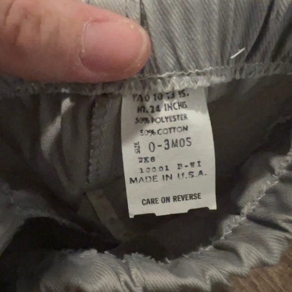 0/3 Months Vintage Kidstuff Two Piece Baby Boy Outfit New With Tags Deadstock - Picture 5 of 6